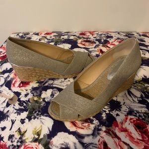 Adrienne Vittadini Peep Toe Wedges